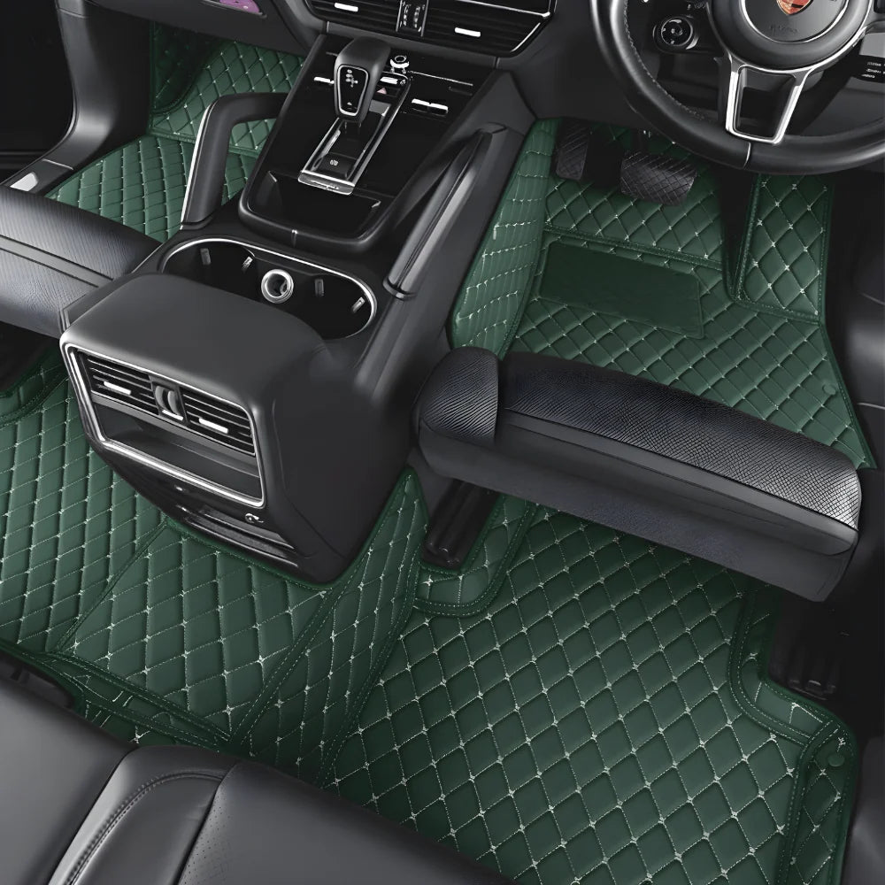 Dark Green custom-fit car floor mats by EliteCarSeat