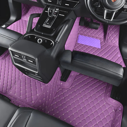 Purple custom-fit car floor mats by EliteCarSeat