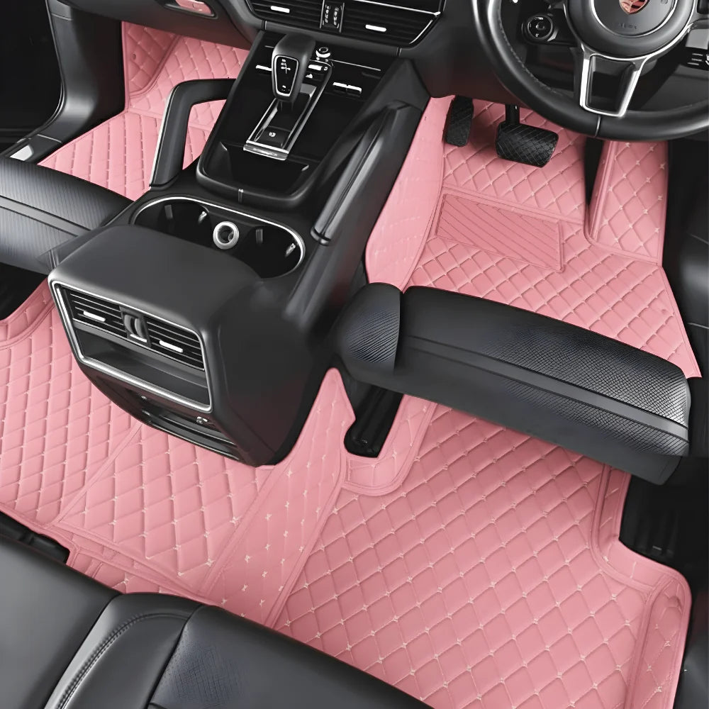 Pink custom-fit car floor mats by EliteCarSeat