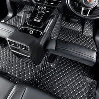 Elite Car Mats - Black & Beige | Custom-Fit Waterproof Car Floor Mats