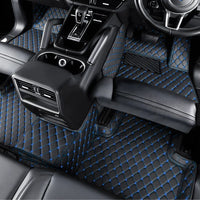 Elite Car Mats - Black & Blue | Custom-Fit Waterproof Car Floor Mats