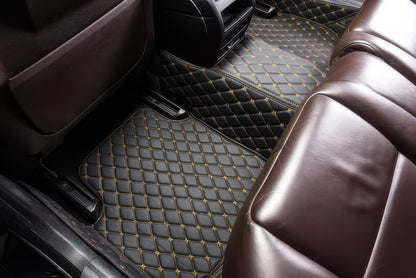 Black & Yellow custom car floor mats