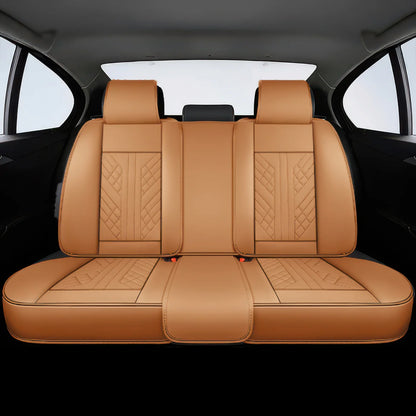 Elite Car Seat Covers - Brown | Waterproof Leather Car Seat Covers