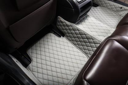 Gray custom car floor mats