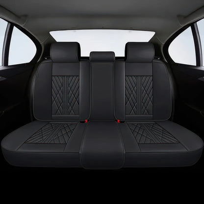 Elite Car Seat Covers - Black | Waterproof Leather Car Seat Covers