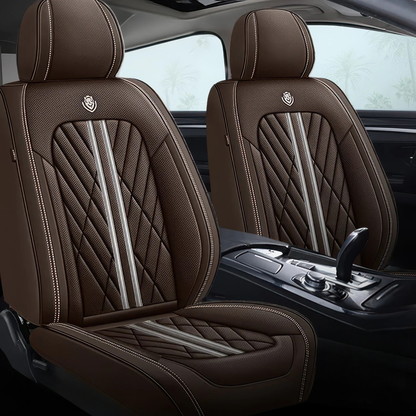 Elite Car Seat Covers - Coffee | Waterproof Leather Car Seat Covers