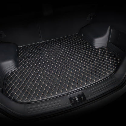Black & White custom car boot mat