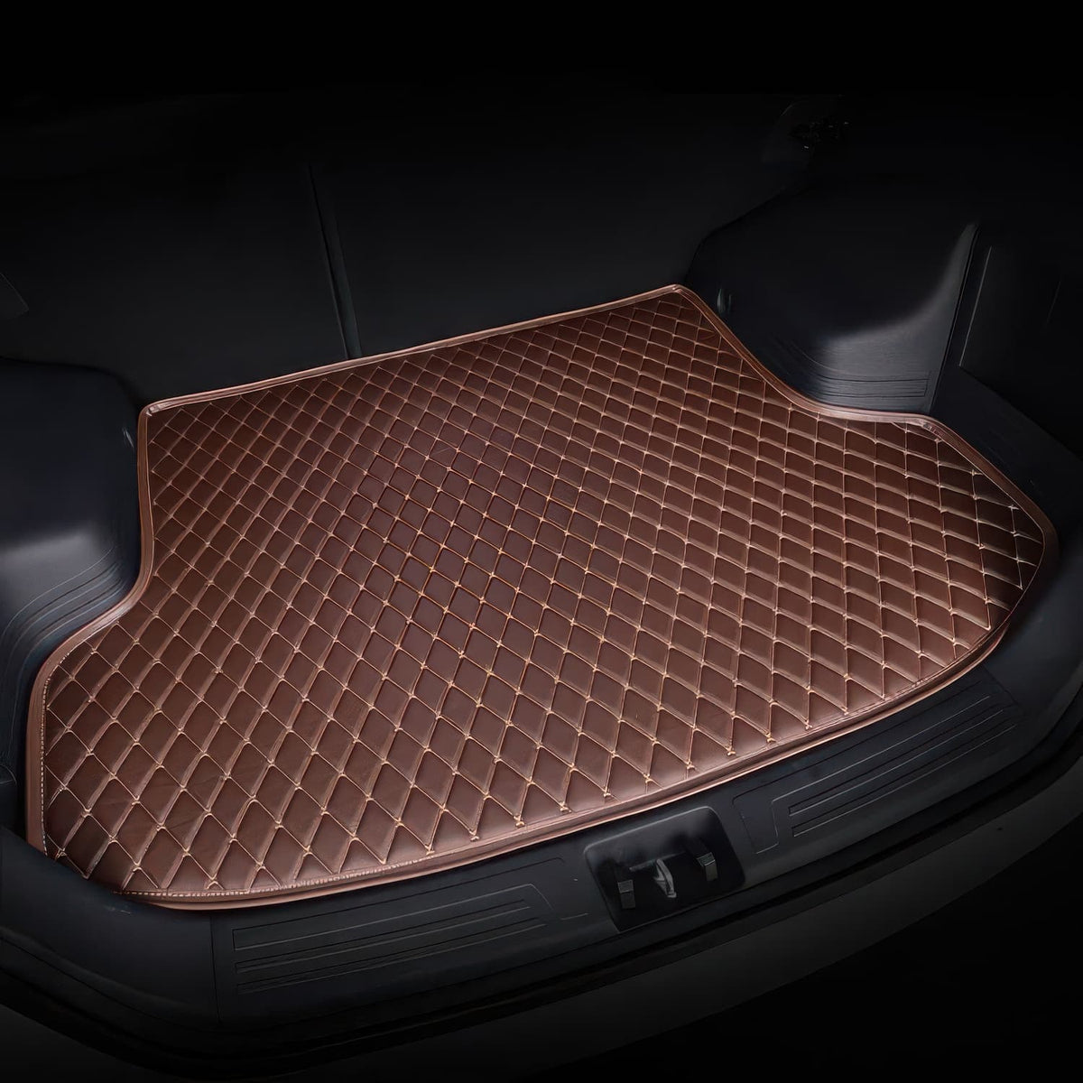 Dark Brown custom car boot mat