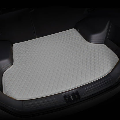 Gray custom car boot mat