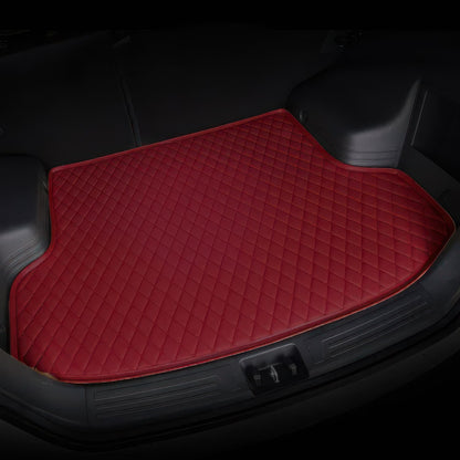 Wine Red custom car boot mat