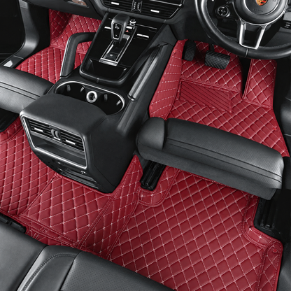 Wine Red custom car floor mats