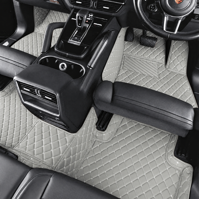 Gray custom car mats